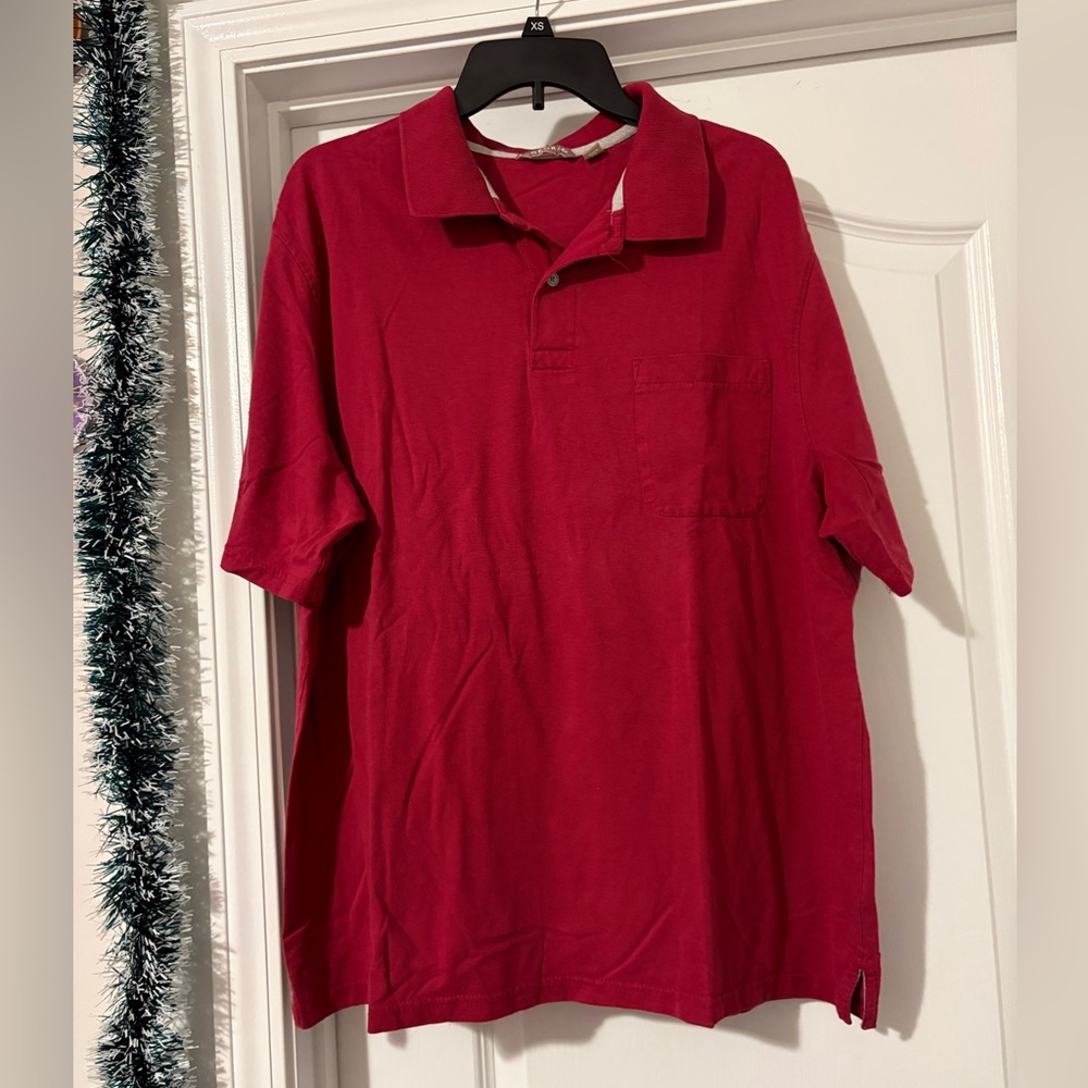 George Men's Burgundy Polo Shirt
